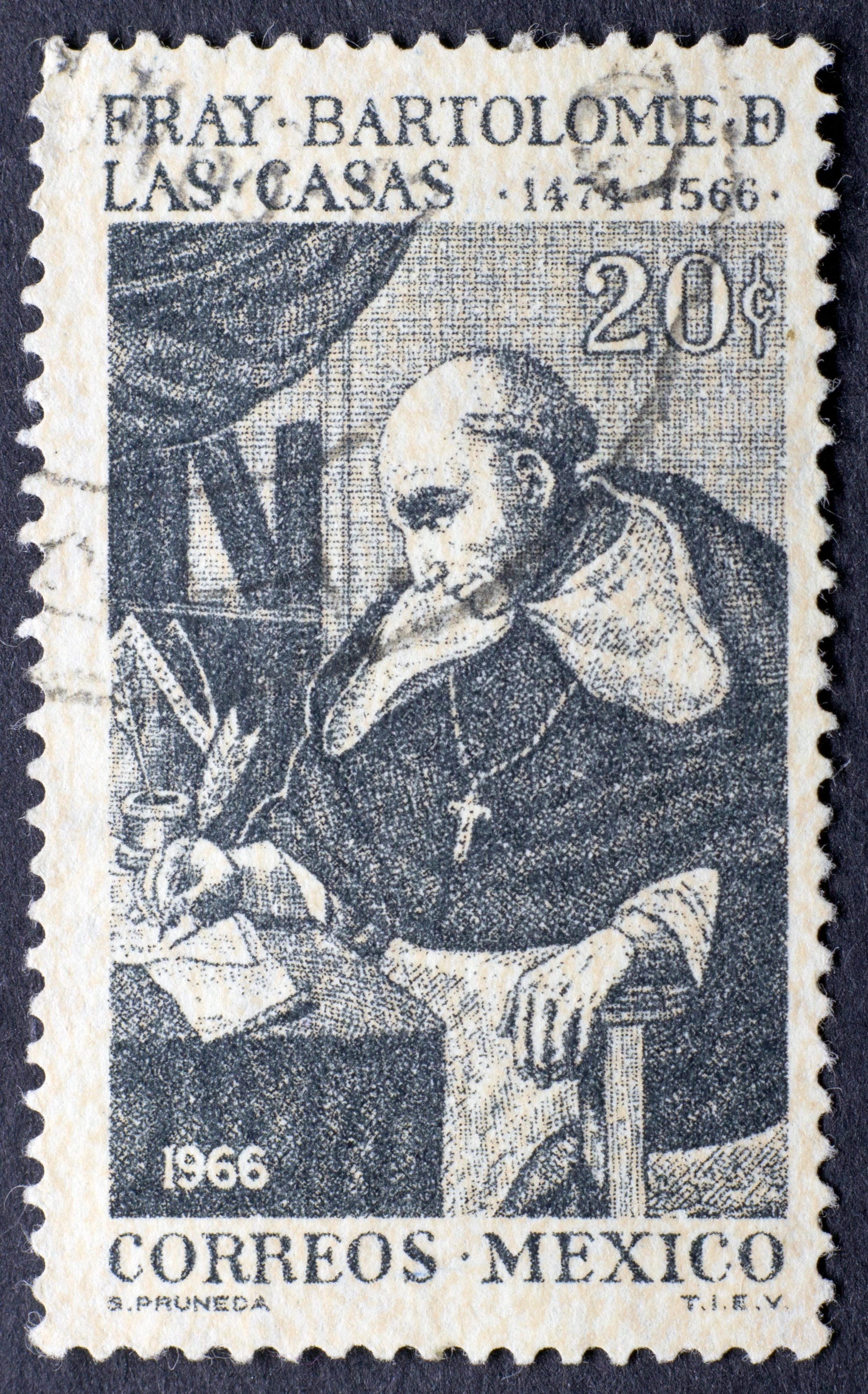 Estampilla de Fray Bartolomé de las Casas